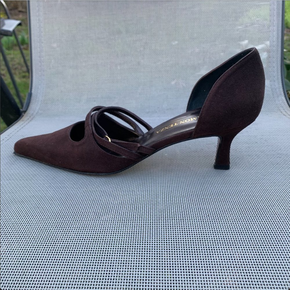 NEW LISTING: Ramon Tenza Vibrant Brown Suede Stilettos